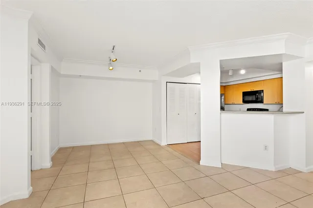 a view of an empty room