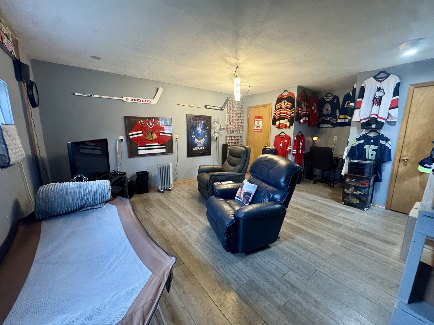 206 East Warren Street Le Roy, IL 61752 - Photo 18 of 18 a living room with furniture and a flat screen tv