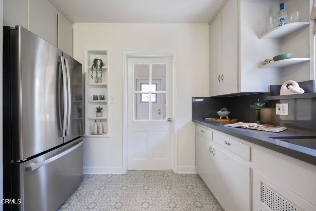 1766 Whitefield Road Pasadena, CA 91104 - Photo 24 of 52 a kitchen with stainless steel appliances a refrigerator and a stove