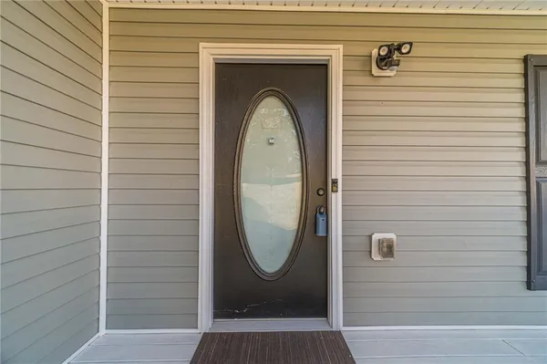 a view of a entryway door of the house
