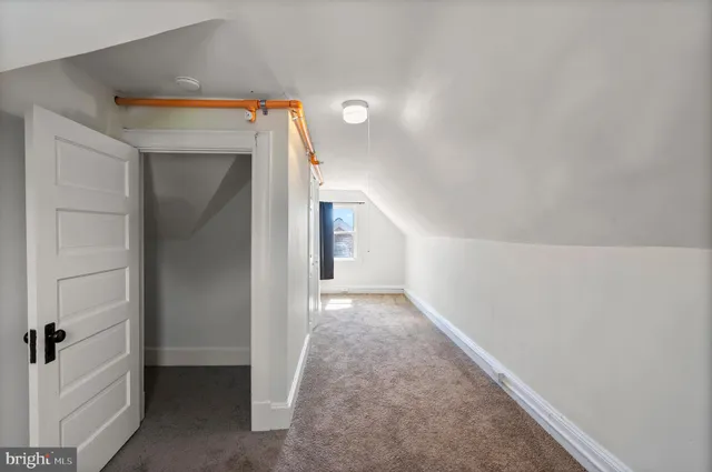 a view of hallway with stairs