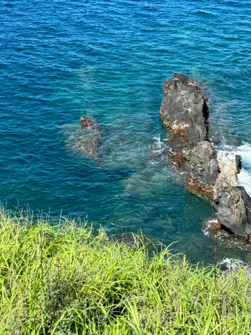 a view of a lake with a mountain