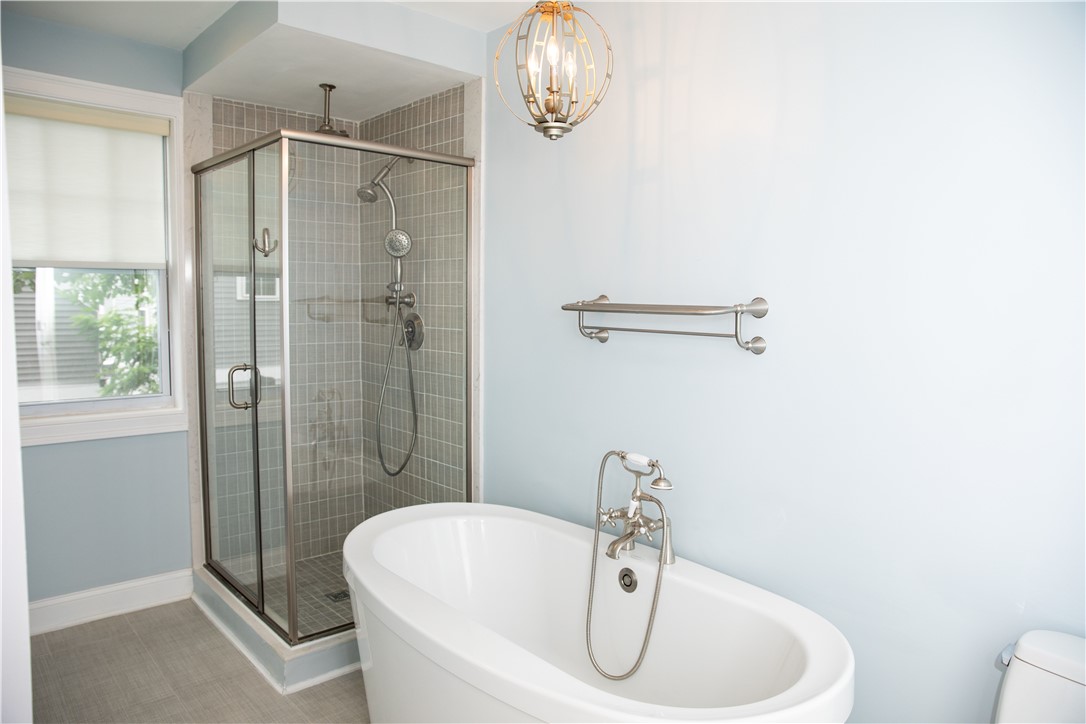 11 Nobert Street, Unit B Warren, RI 02885 - Photo 19 of 22 Primary Bathroom Tub and Shower