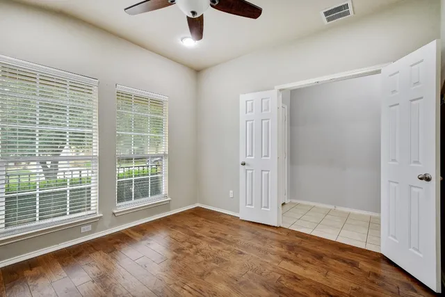 a view of a bathroom from the hallway