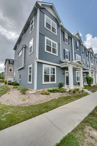 a front view of a building