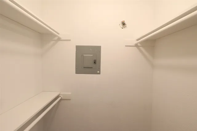 a view of a walk in closet