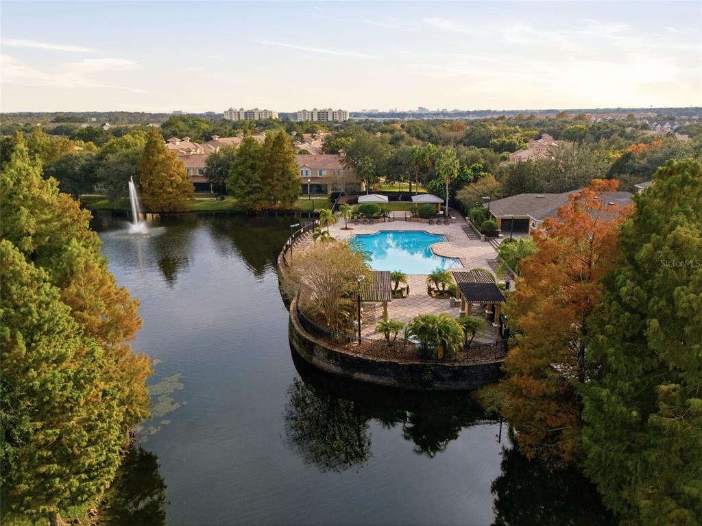 2838 Villafuerte Point, Unit 107 Orlando, FL 32835 - Photo 26 of 27 a view of a lake view