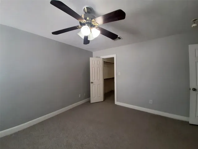 a storage room with empty racks