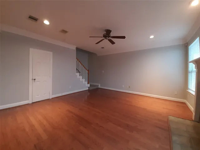 a view of empty room with a window