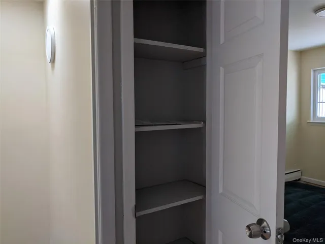 a close view of closet