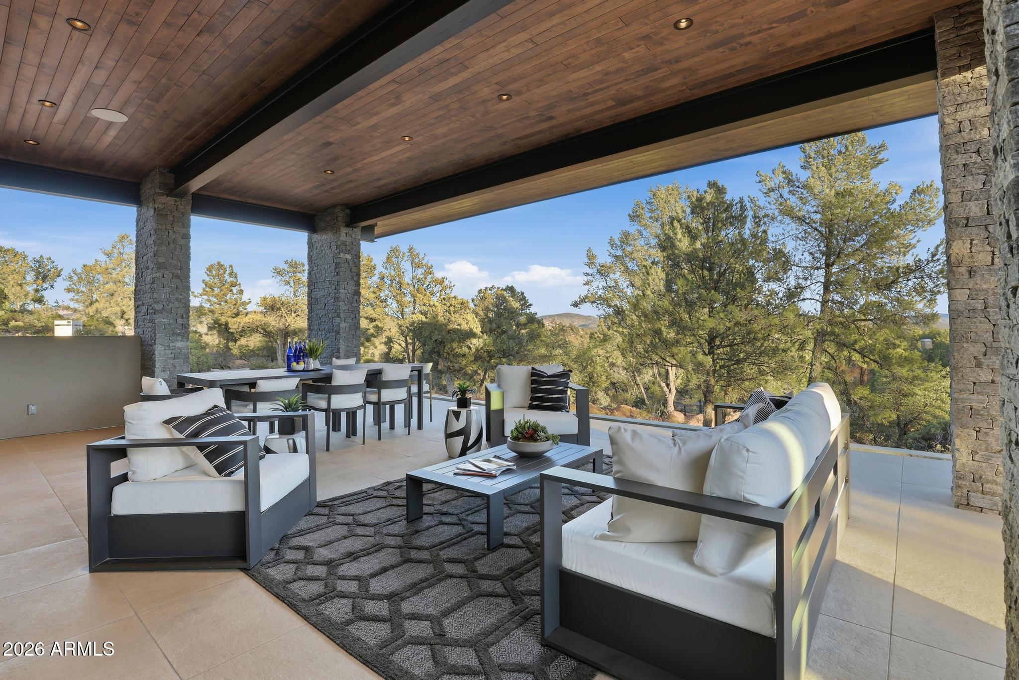 108 South Rim Club Drive Payson, AZ 85541 - Photo 52 of 56 a outdoor living space with furniture and garden view