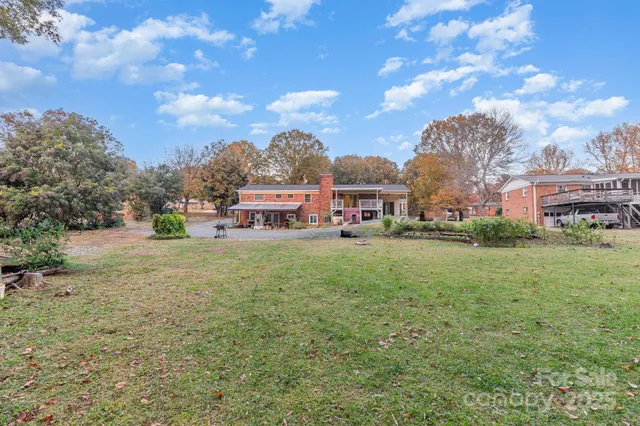 a view of street with houses