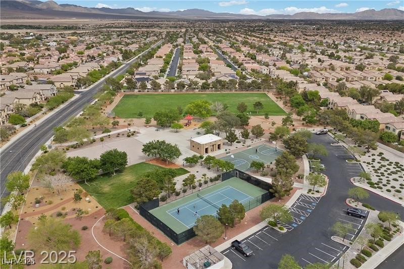 8229 Strawberry Spring Street Las Vegas, NV 89143 - Photo 38 of 40 Aerial view of a mountain backdrop