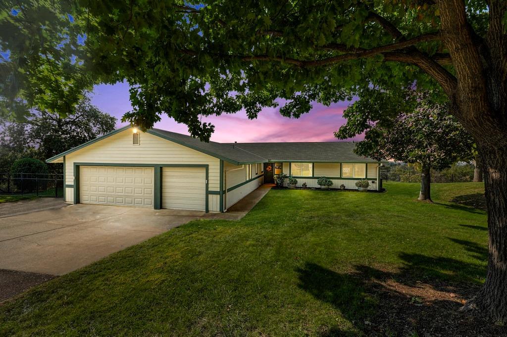 2355 Coefield Road Auburn, CA 95603 - Photo 1 of 1 a front view of a house with a yard and garage