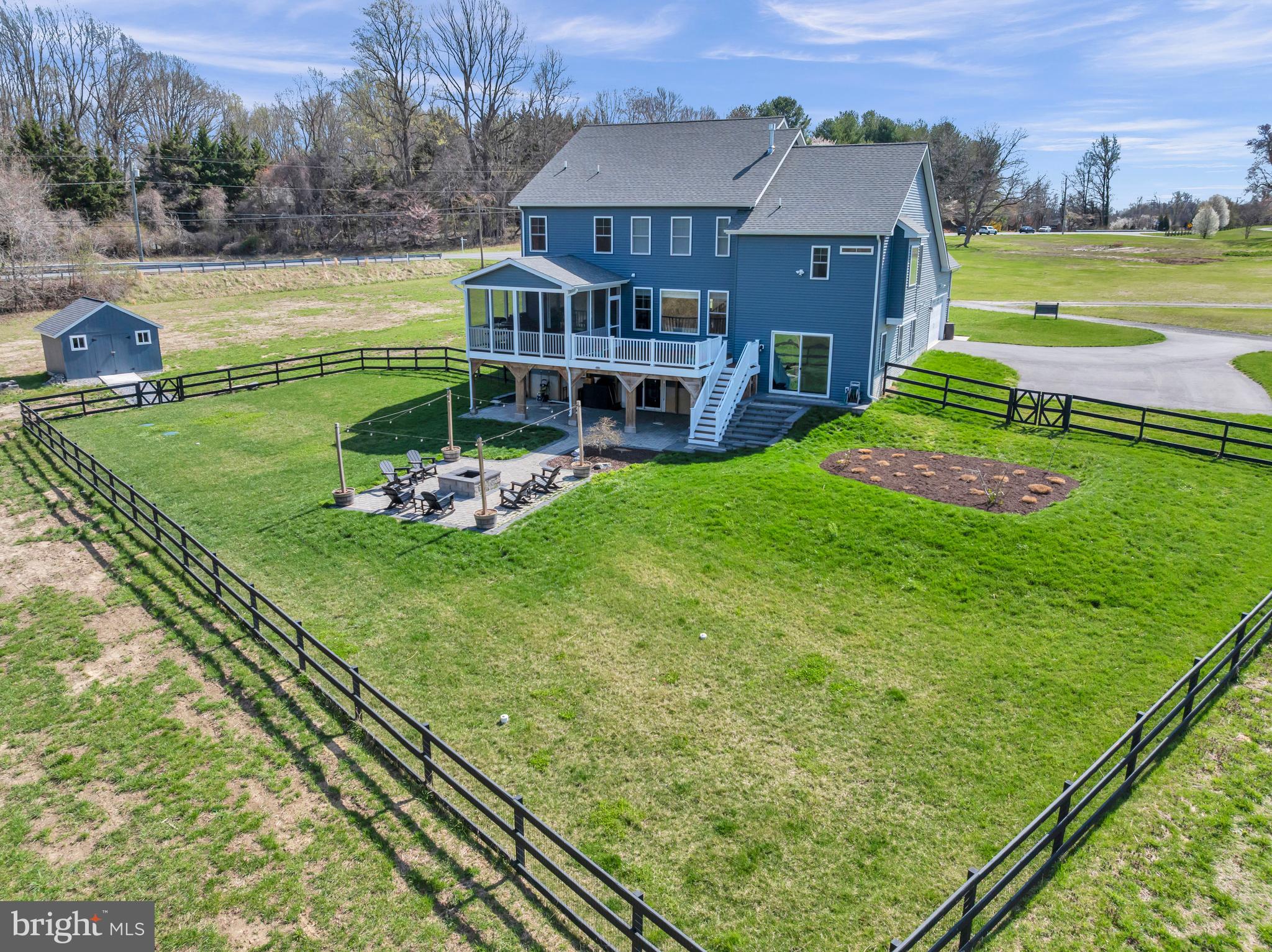 3676 Birdsville Road Davidsonville, MD 21035 - Photo 82 of 90 back yard drone shot