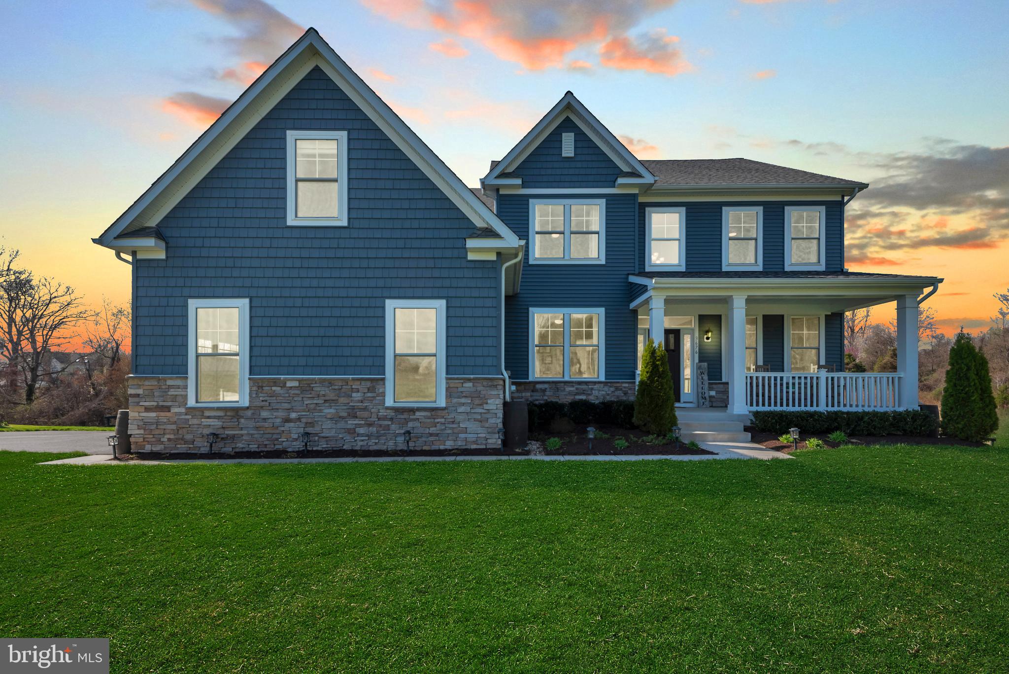 3676 Birdsville Road Davidsonville, MD 21035 - Photo 83 of 90 twilight front elevation