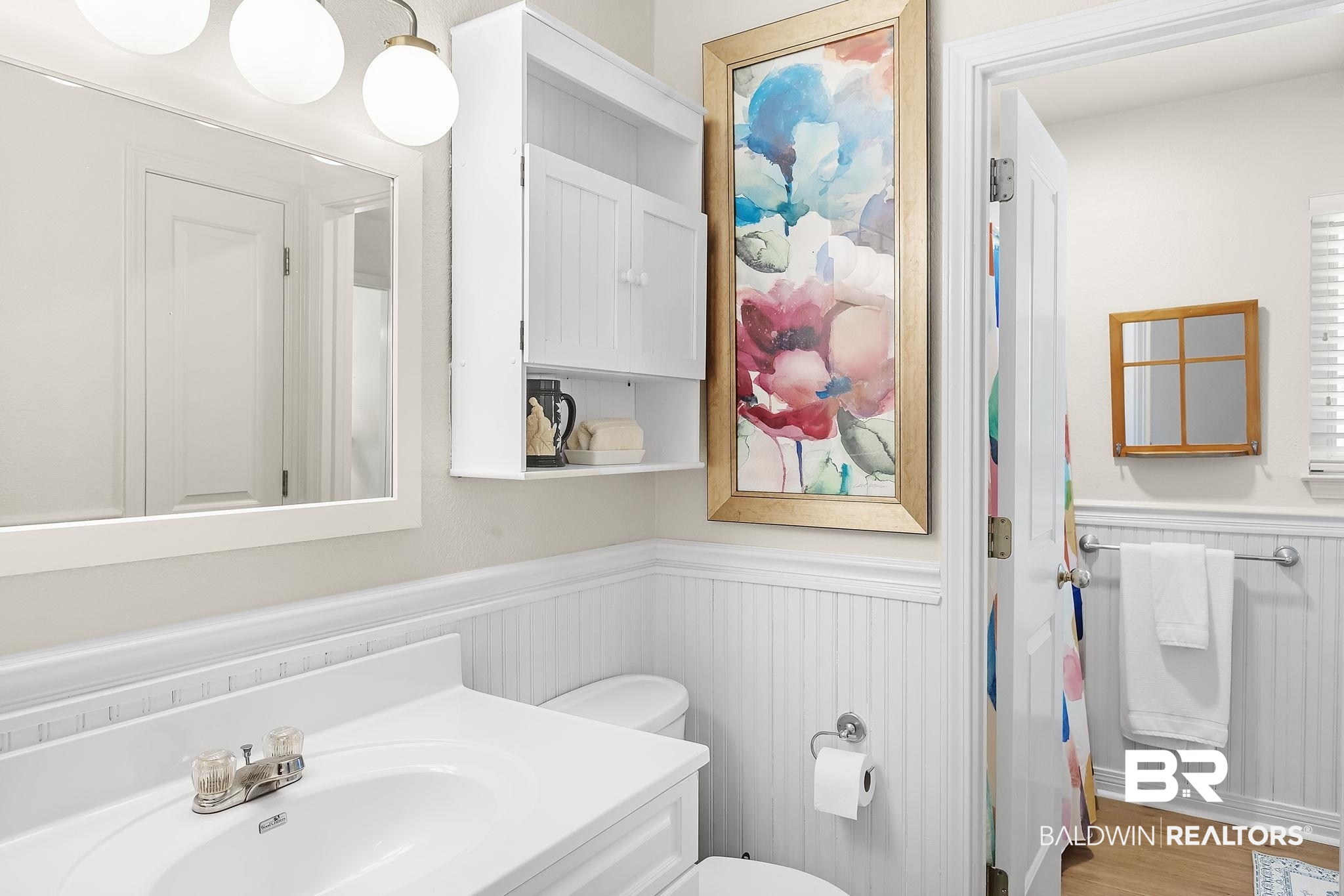 6434 County Road 95 Elberta, AL 36530 - Photo 43 of 99 Bathroom featuring wainscoting and vanity