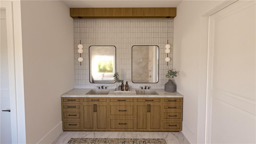 272 Lask Lane Milton, GA 30004 - Photo 11 of 40 a bathroom with mirror sink and vanity