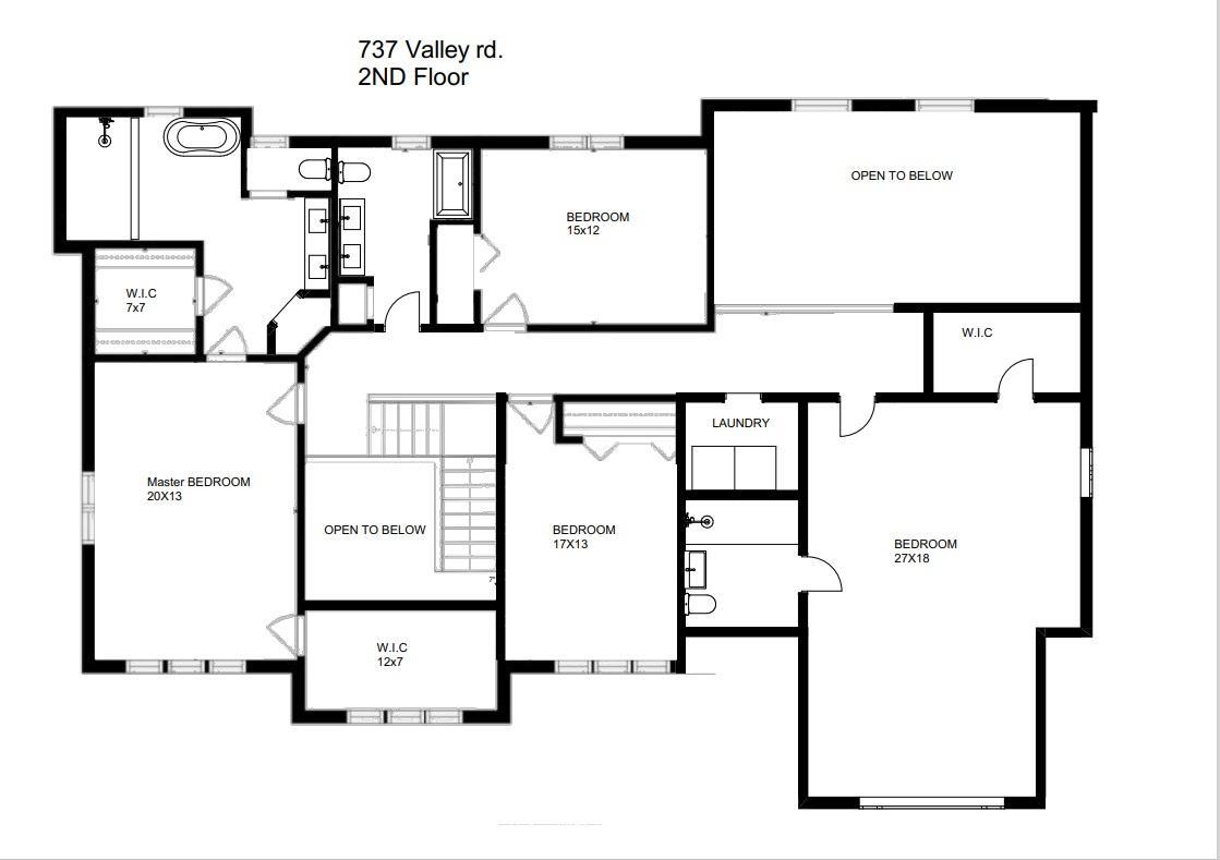 737 Valley Road Lake Forest, IL 60045 - Photo 15 of 17 a picture of a floor plan