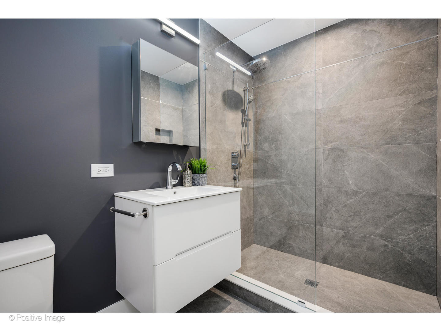 737 Valley Road Lake Forest, IL 60045 - Photo 8 of 17 a bathroom with a sink a toilet and shower