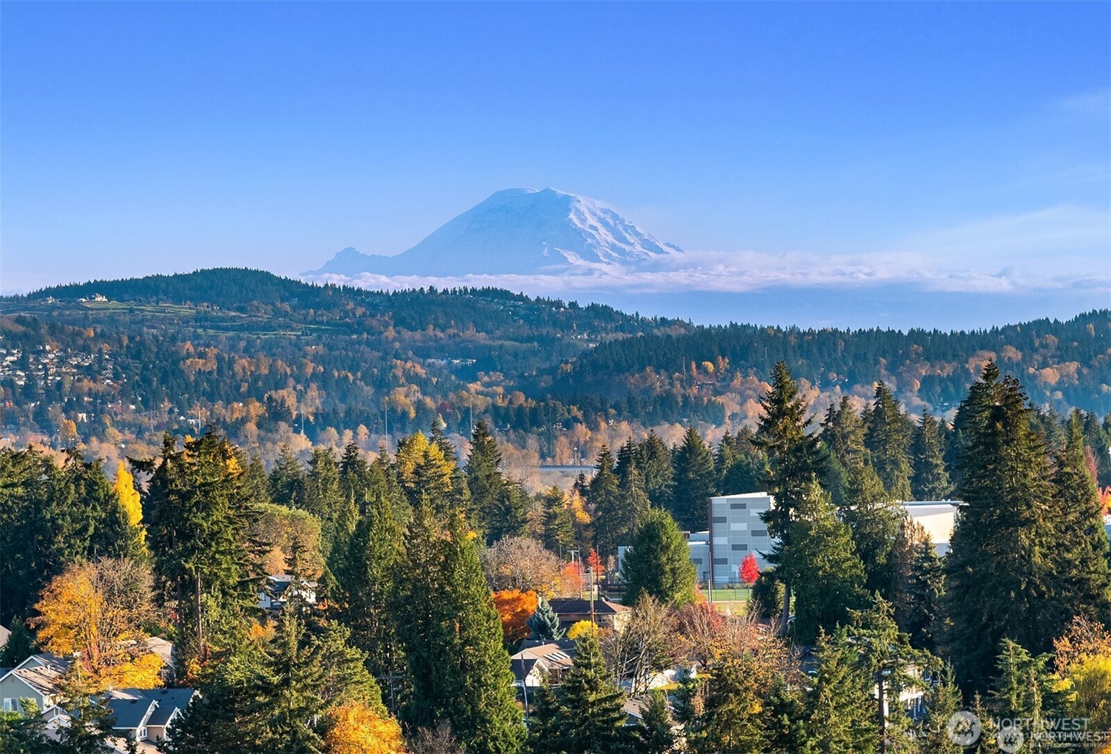 188 Bellevue Way Northeast, Unit 1907 Bellevue, WA 98004 - Photo 35 of 36 a view of lake and mountain