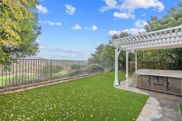 a view of a backyard with a garden