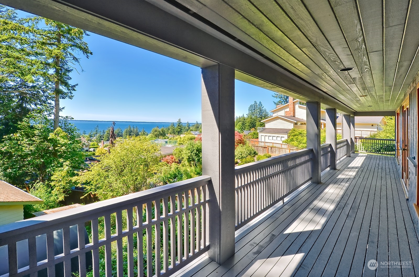 608 Clark Road Bellingham, WA 98225 - Photo 18 of 40 a view of a balcony with wooden floor