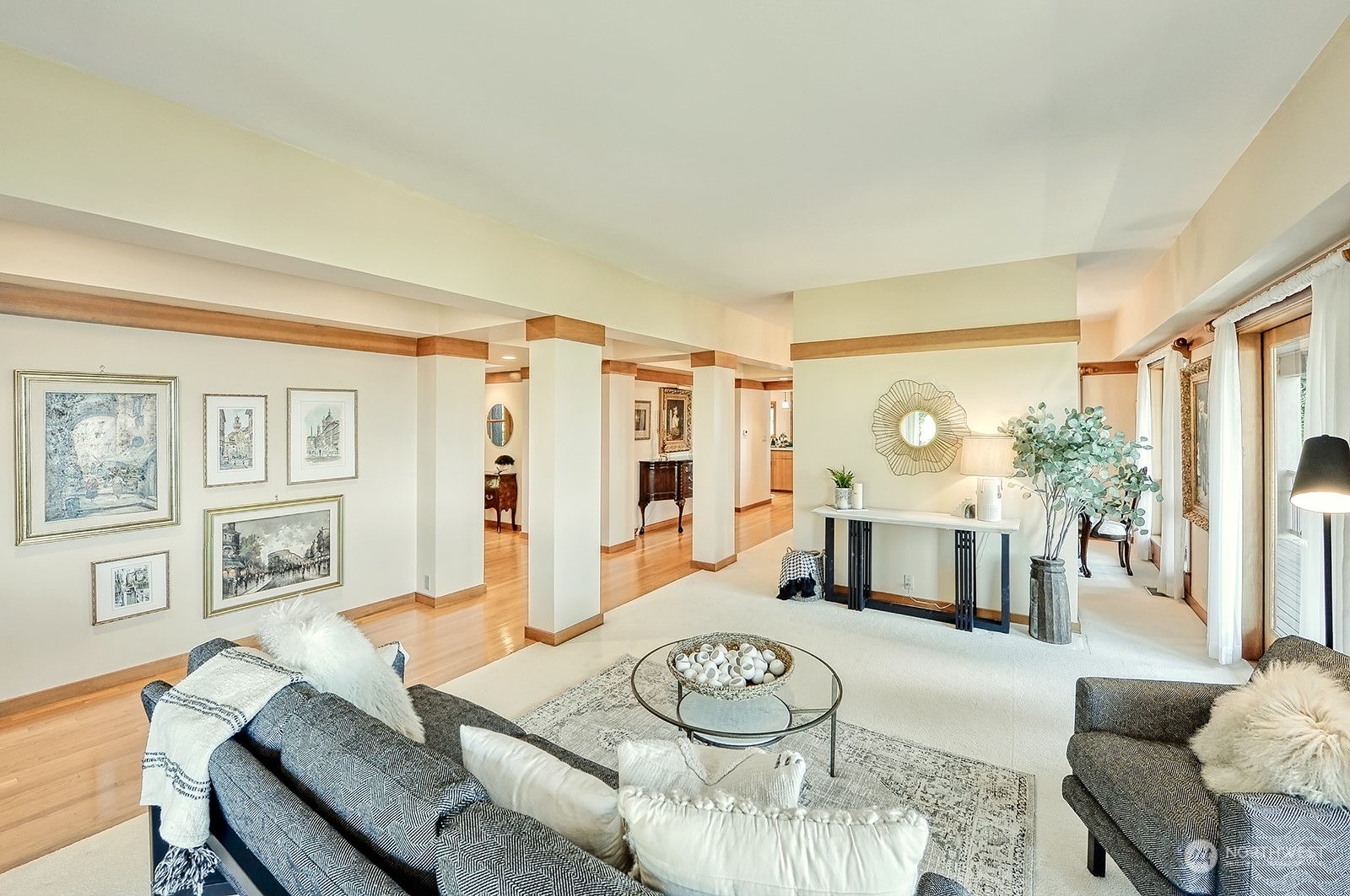 608 Clark Road Bellingham, WA 98225 - Photo 22 of 40 a living room with furniture and wooden floor
