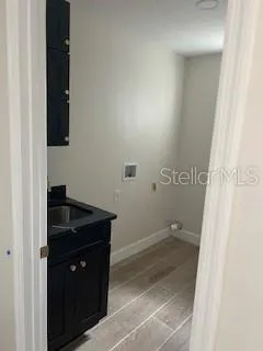 a close view of a sink in a bathroom