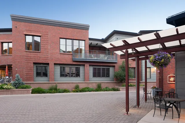 a front view of a building