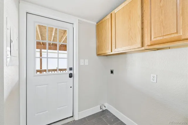 a view of front door