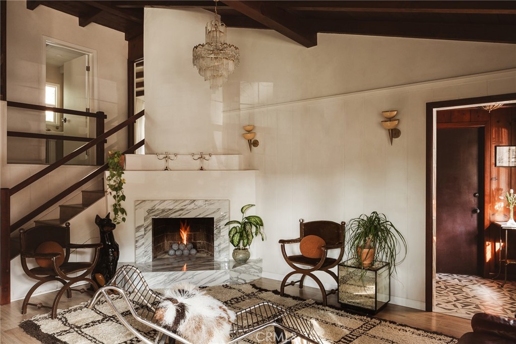 601 Sinclair Avenue Glendale, CA 91206 - Photo 7 of 38 a living room with furniture and a fireplace