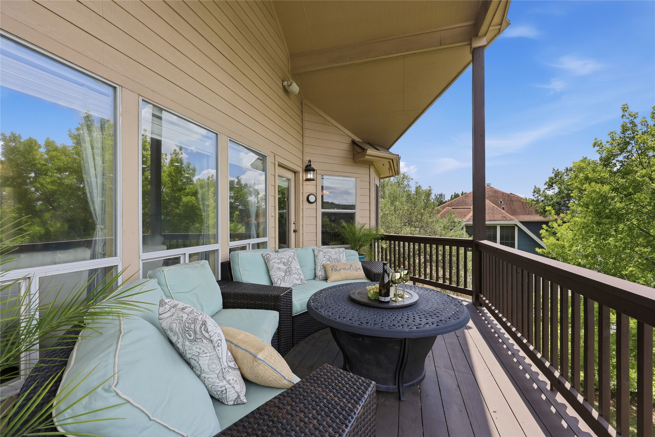 10802 Beach Road Leander, TX 78641 - Photo 16 of 40 Enjoy coffee on this large balcony overlooking the views!
