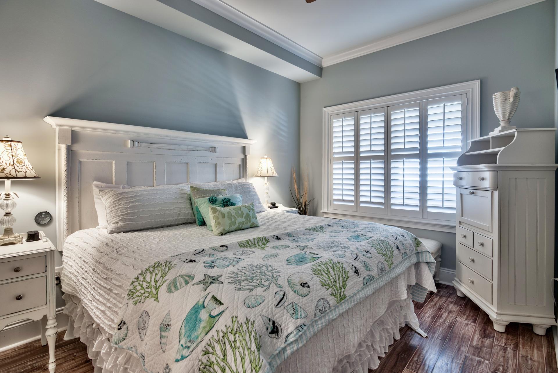 2421 West County Highway 30A, Unit C402 Santa Rosa Beach, FL 32459 - Photo 22 of 38 a bedroom with a bed and a window