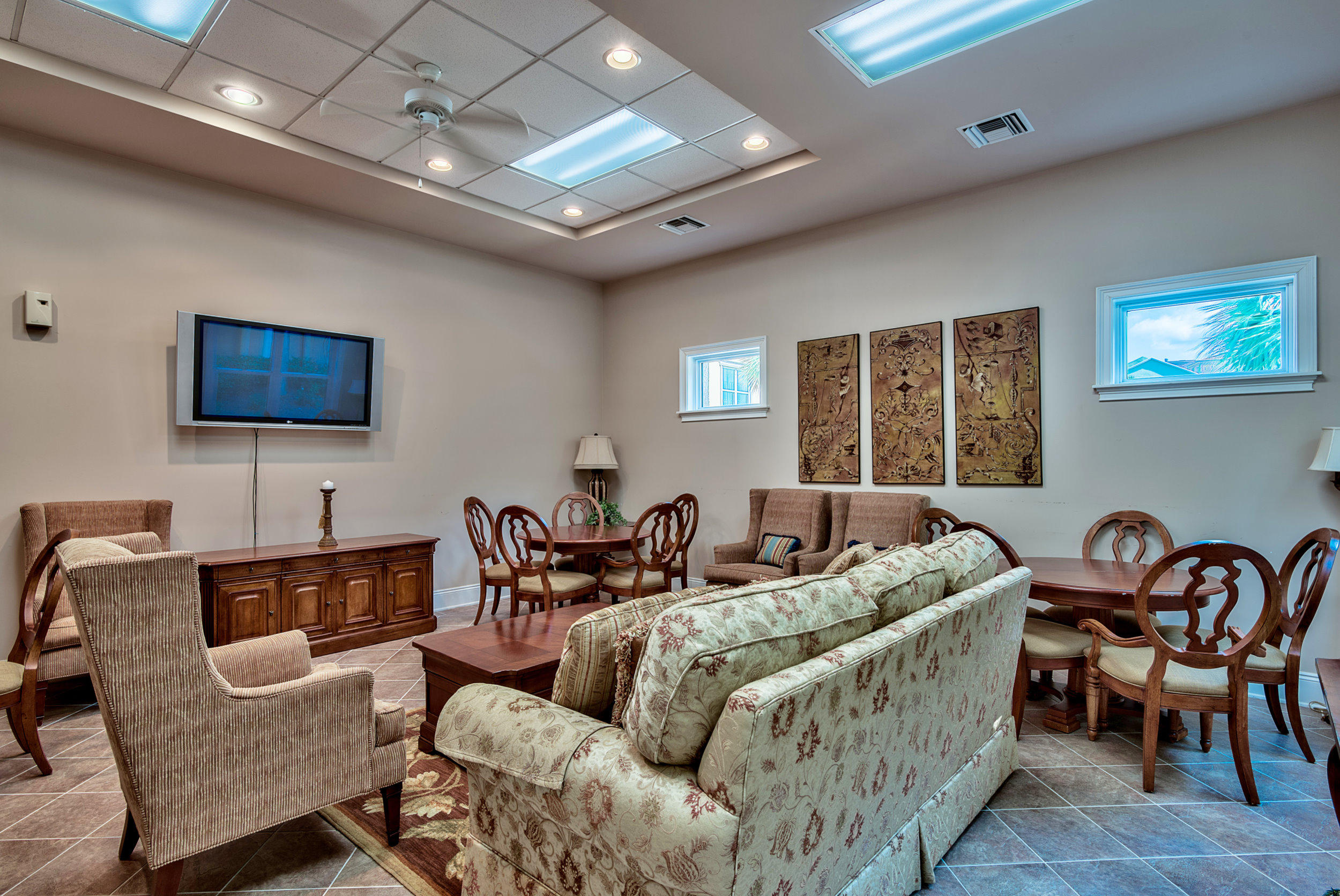 2421 West County Highway 30A, Unit C402 Santa Rosa Beach, FL 32459 - Photo 38 of 38 a living room with furniture and a flat screen tv