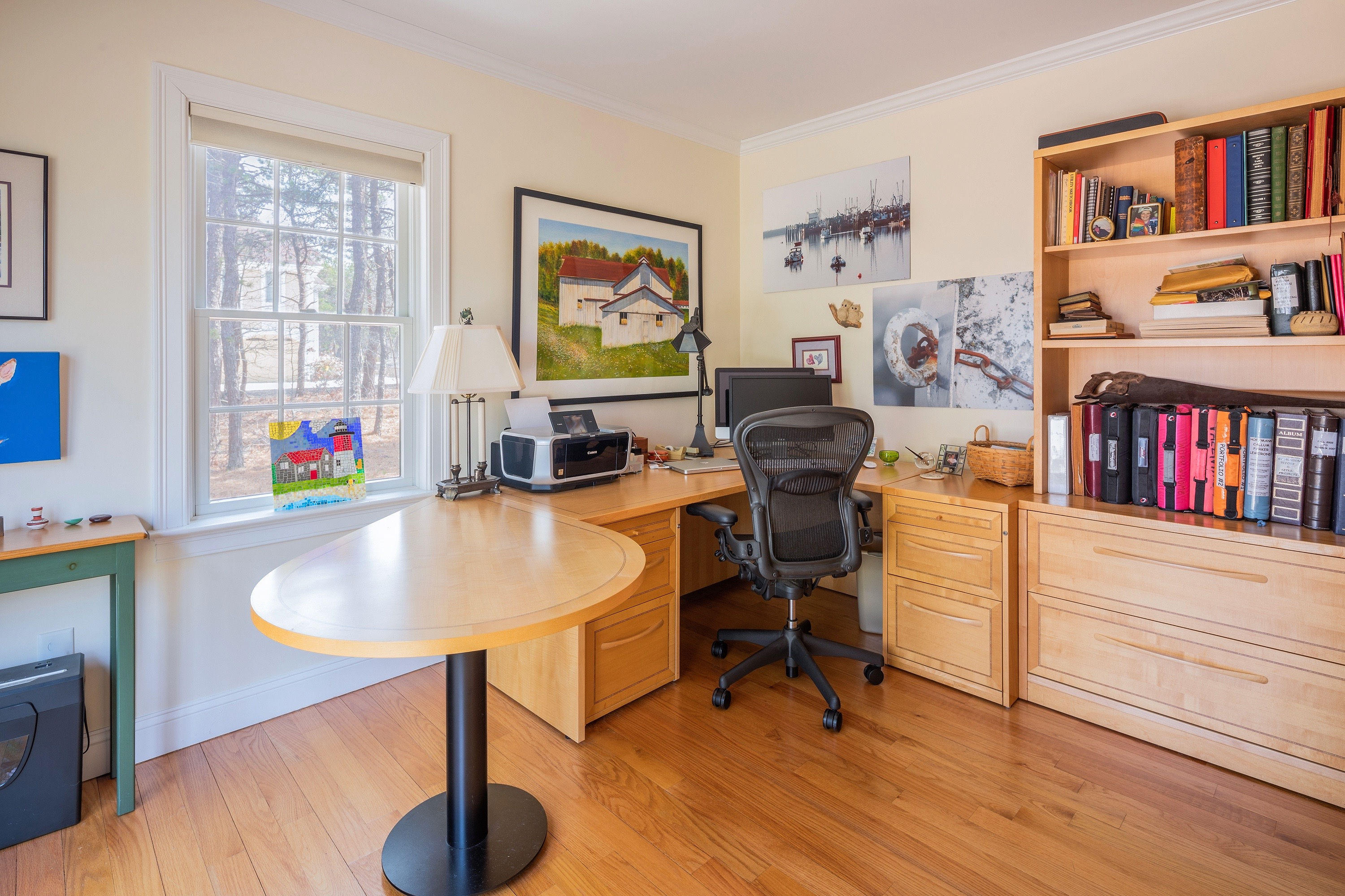 4 Yellow Brick Road Truro, MA 02666 - Photo 15 of 31 a workspace with furniture window and wooden floor