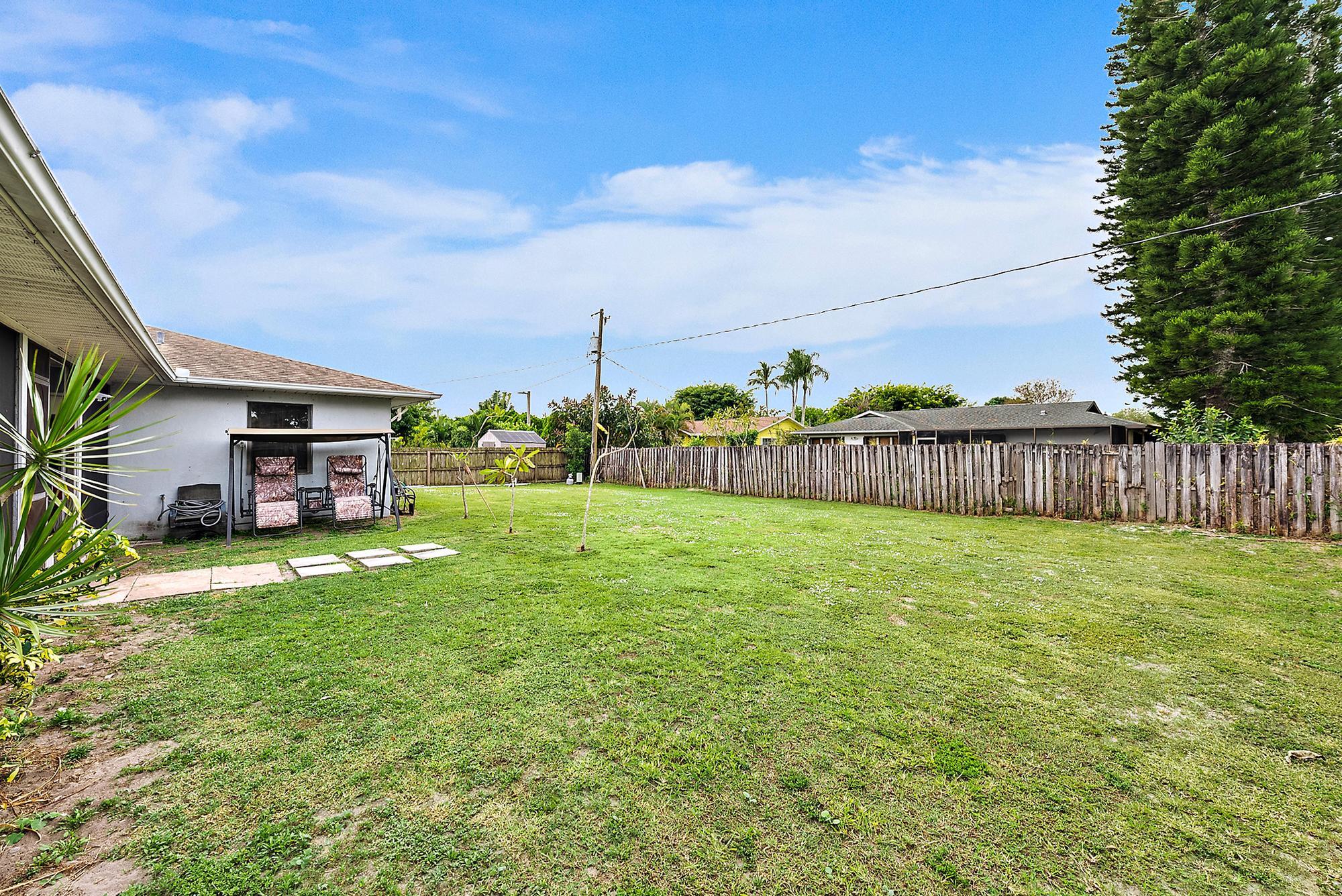 622 Southwest Hogan Street Port St. Lucie, FL 34983 - Photo 13 of 15 Backyard