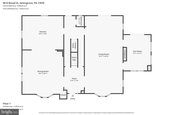 $569,900 | 98 Broad Street, Selinsgrove, PA 17870