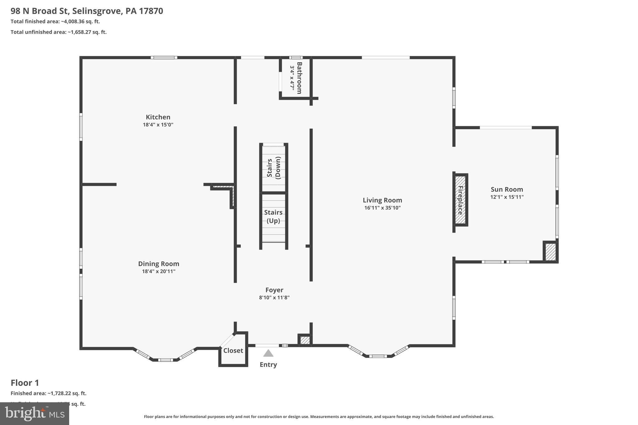 98 Broad Street Selinsgrove, PA 17870 - Photo 56 of 60 floor plan