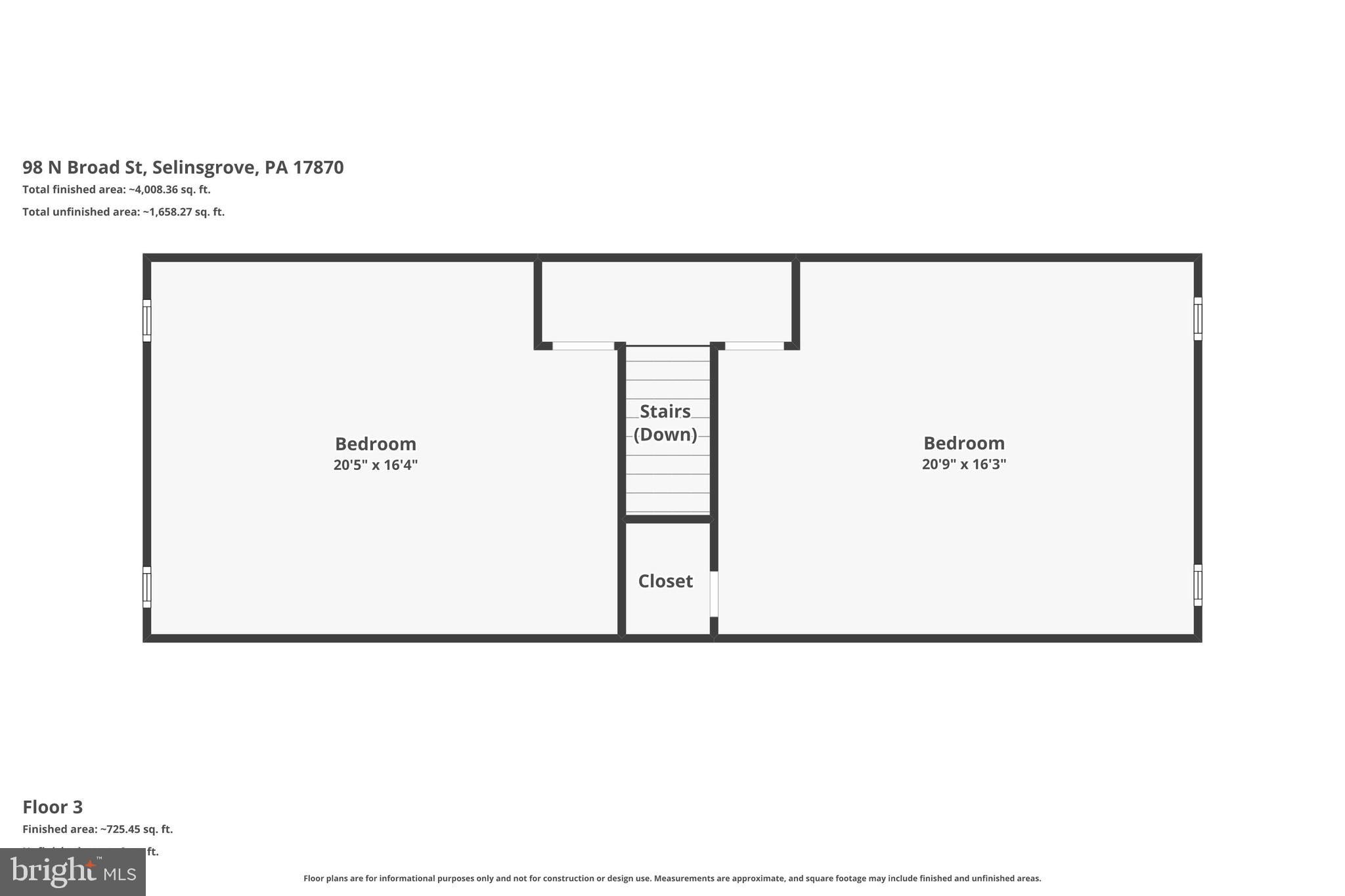 98 Broad Street Selinsgrove, PA 17870 - Photo 58 of 60 floor plan