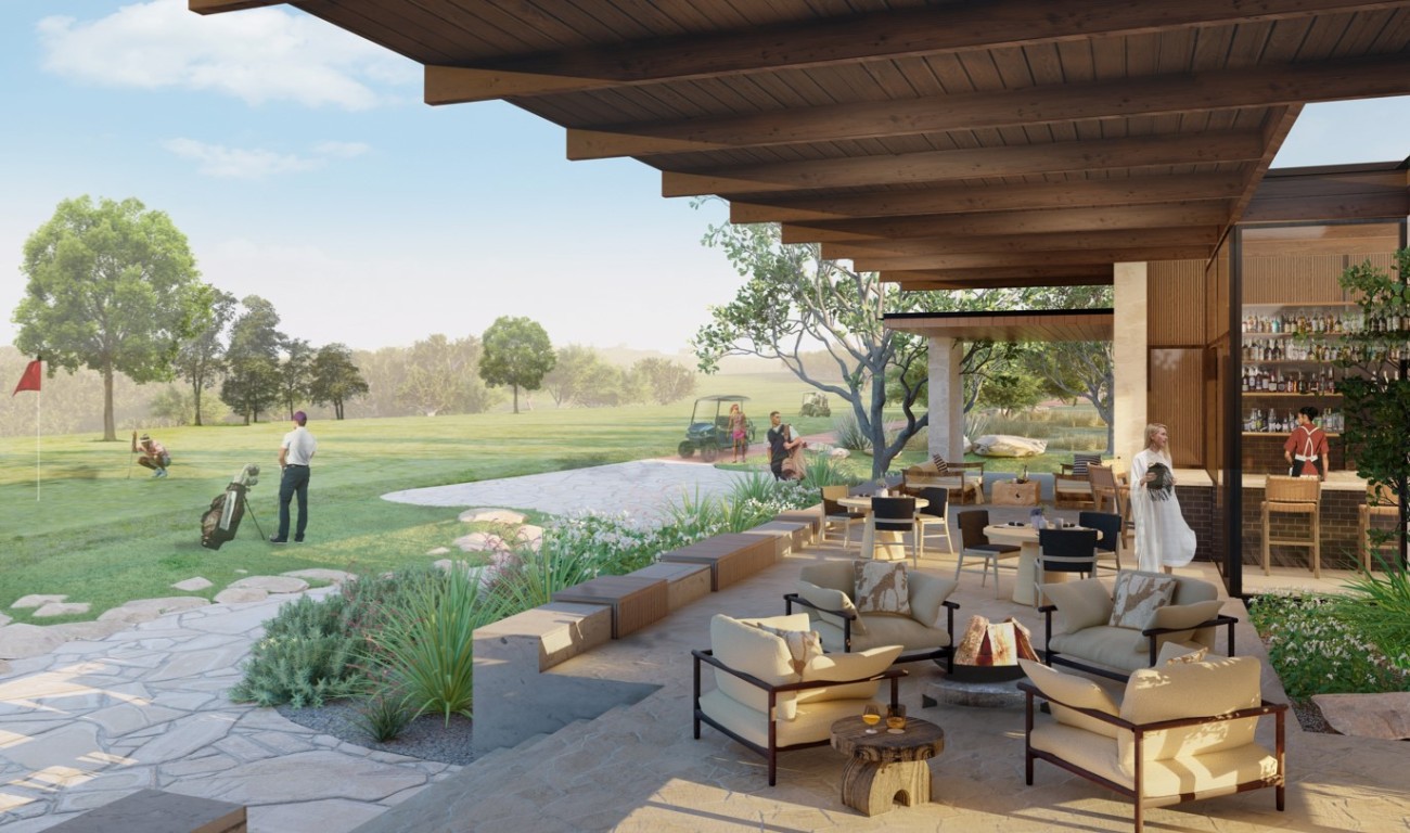 _ Prominence Road Spicewood, TX 78669 - Photo 14 of 26 a patio with yard table and chairs
