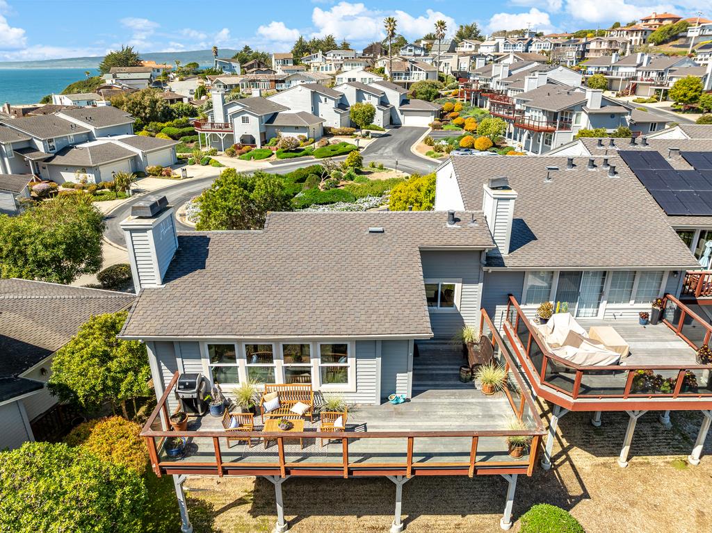 425 Canon Del Sol La Selva Beach, CA 95076 - Photo 45 of 59 an aerial view of a house with swimming pool and chairs