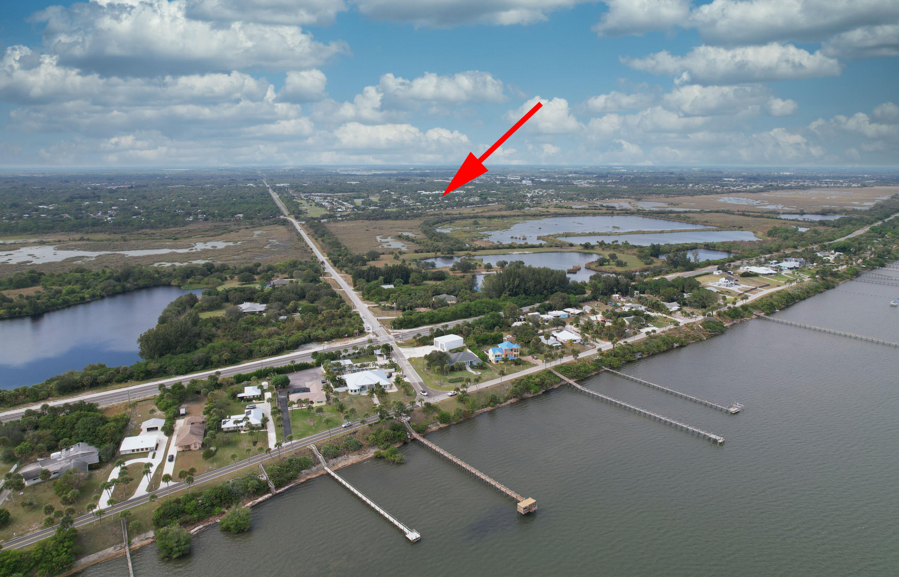 4064 Gator Trace Road Fort Pierce, FL 34982 - Photo 22 of 29 Aerial View/Intracoastal