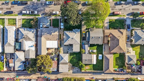 a aerial view of multiple houses