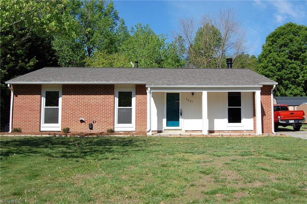 3221 Rockingham Road High Point, NC 27265 - Photo 1 of 18 Brick and Wood Exterior. Cute Front porch. NEW Roof!