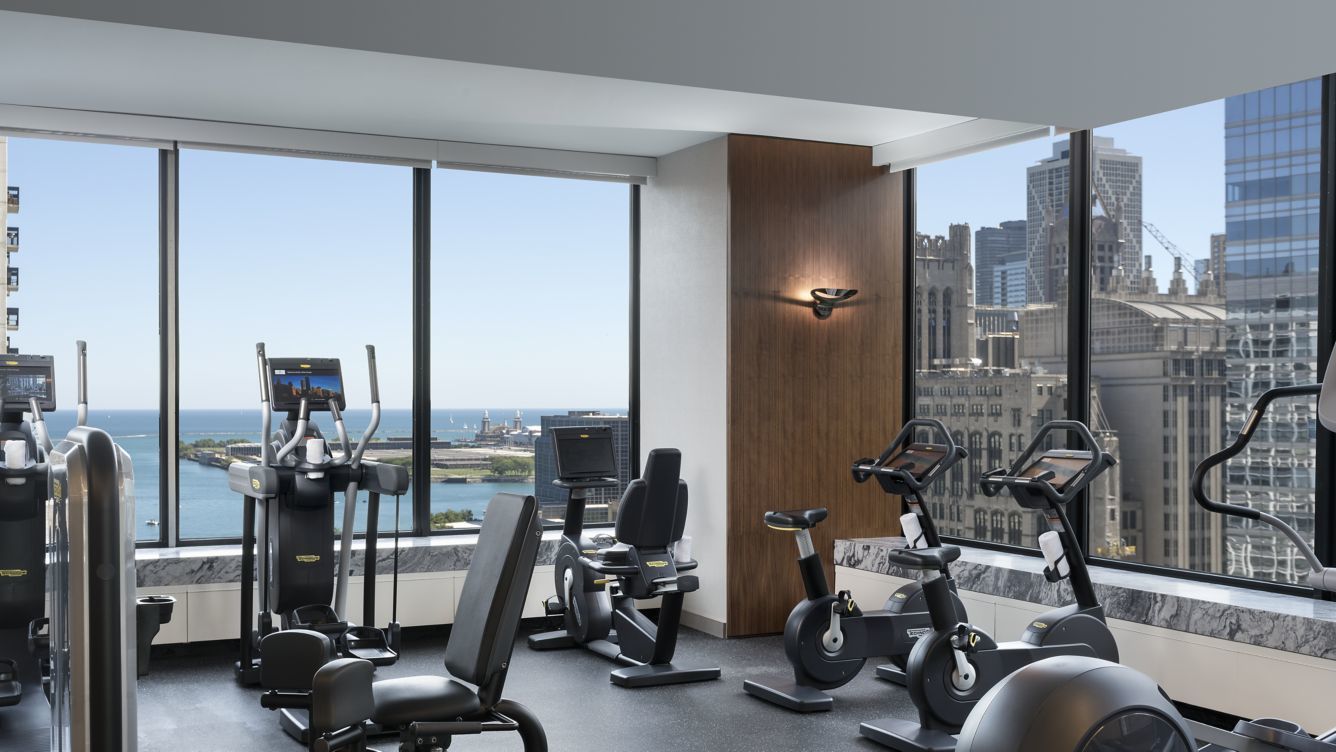 180 East Pearson Street, Unit 6501 Chicago, IL 60611 - Photo 34 of 35 a view of a room with gym equipment