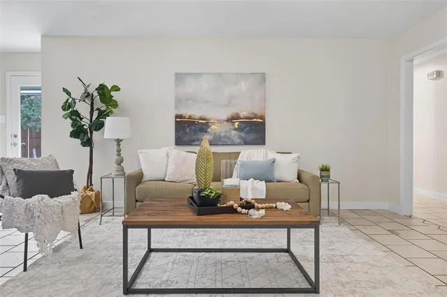 a view of a workspace with furniture