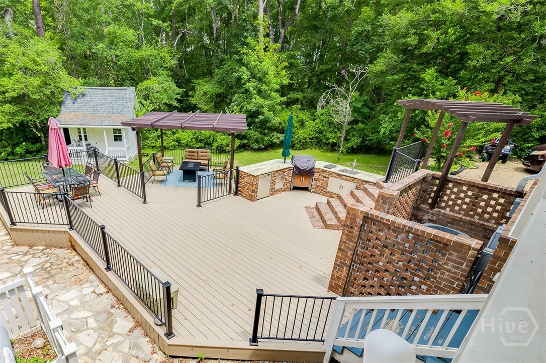 100 Cambridge Drive Rincon, GA 31326 - Photo 42 of 54 Back deck perfect for entertaining!