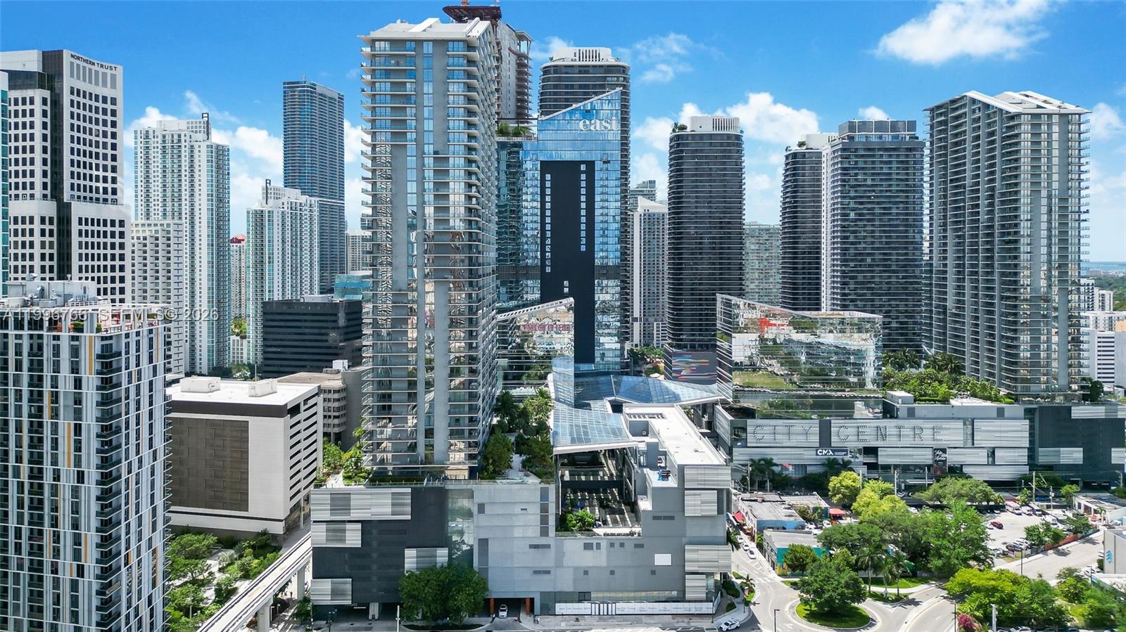 68 Southeast 6th Street, Unit 2104 Miami, FL 33131 - Photo 20 of 33 a view of city with tall buildings