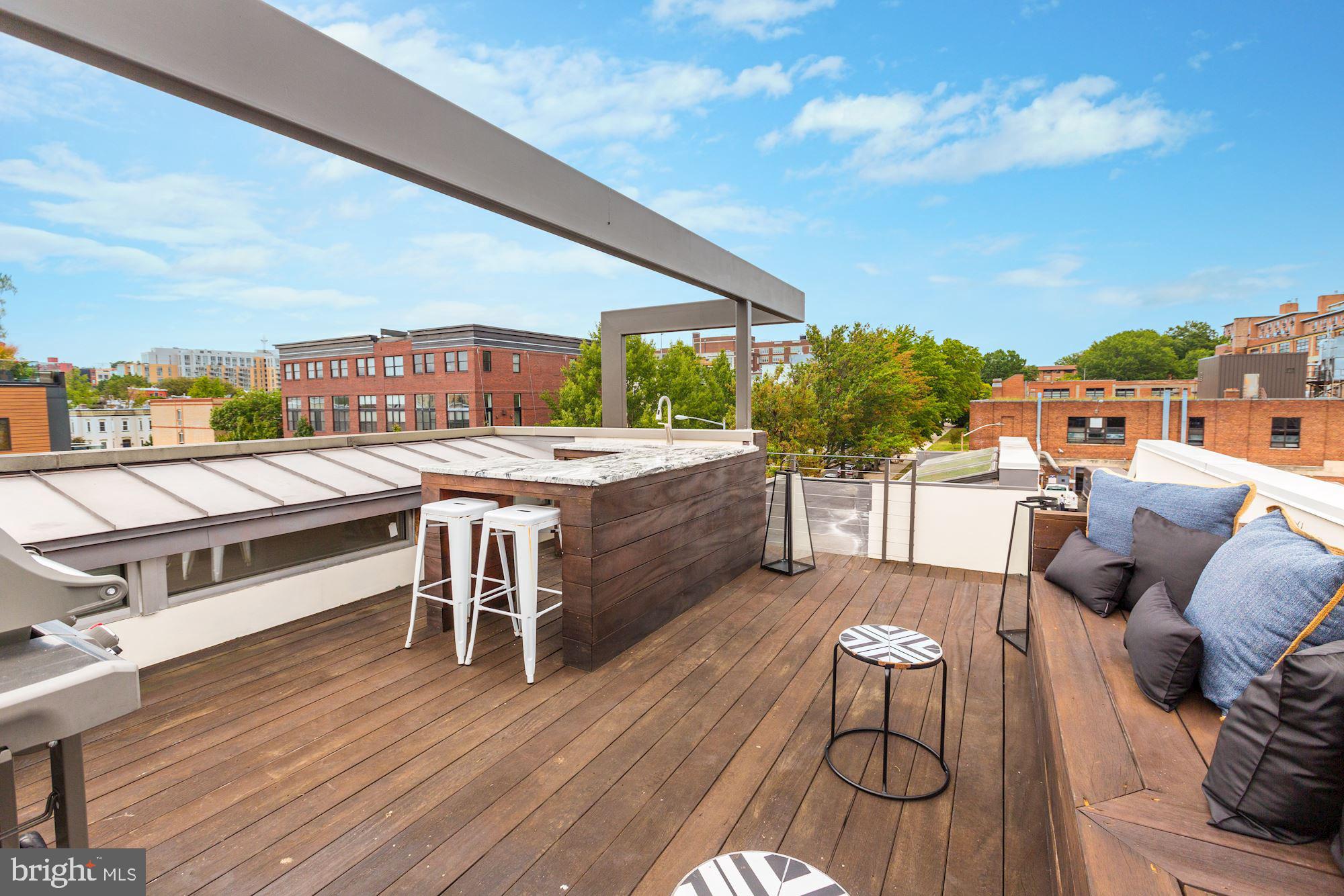 1024 W Street Northwest Washington, DC 20001 - Photo 27 of 37 Rooftop Terrace